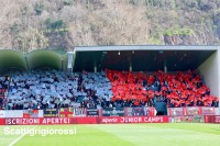 Più di 800 tifosi grigiorossi a Bolzano, entusiasmo non intaccato dalla sconfitta