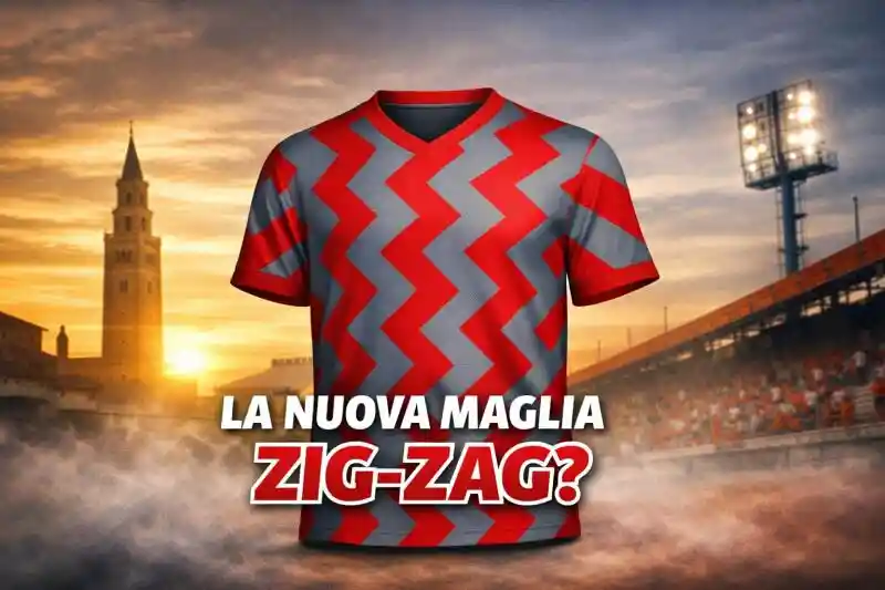 Cremonese, la nuova maglia: se fosse davvero zig‑zag?